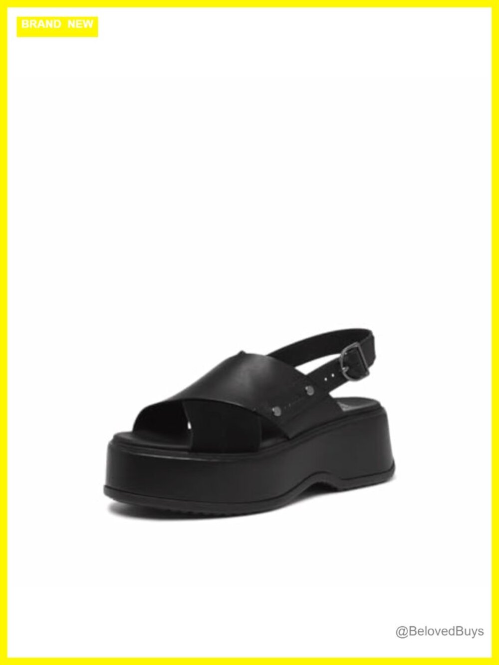 Platform Crisscross Slingback Sandals Leather Suede EVA Footbed EVERTREAD